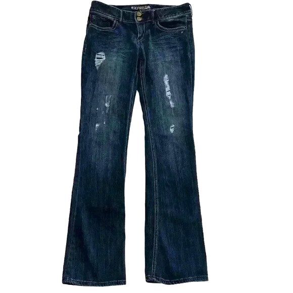 Express Womens Stella Barely Boot Jeans Size 4 - Picture 1 of 9